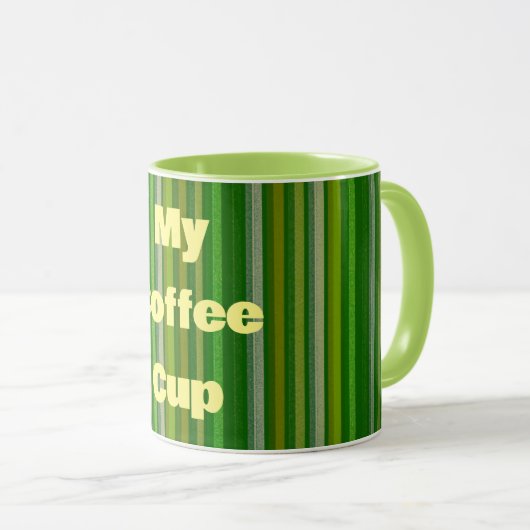 Ma Mug Retro Gratté Vert Coupe De Café (Devant droit)