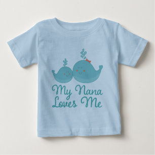Ma Nana m'aime T-shirt de cadeau de petit-enfant