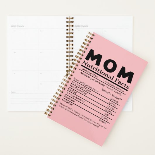 Ma Nutritional Facts Planner (Display)