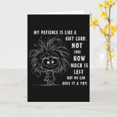 Ma patience est essentiellement comme une carte ca (Fleur jaune)