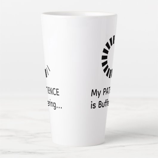 Ma Patience Est Tampon Latte - Drôle Coffee Mug (Devant)