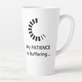 Ma Patience Est Tampon Latte - Drôle Coffee Mug (Droite)