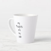Ma pensée Latte Mug (Angle gauche)