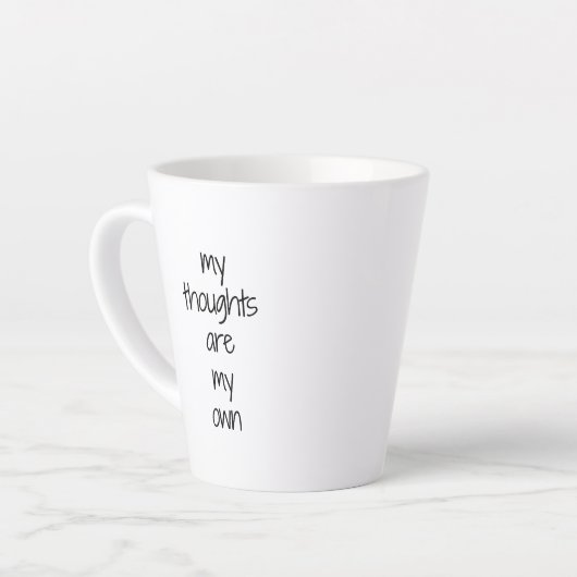 Ma pensée Latte Mug (Angle gauche)