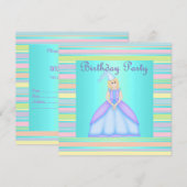MA PETITE PRINCESSE ANNIVERSAIRE INVITATION DU PAR (Devant / Derrière)