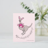 Ma poche est pleine d'amour kangourou carte plate (Debout devant)
