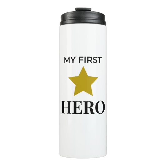 Ma première bouteille d'eau de héros – Cadeau pour (Devant)