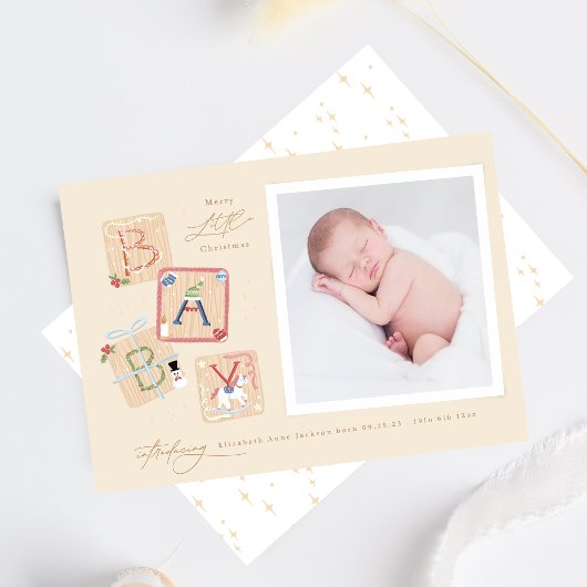 Ma première carte de Faire-part de Noël pour bébé