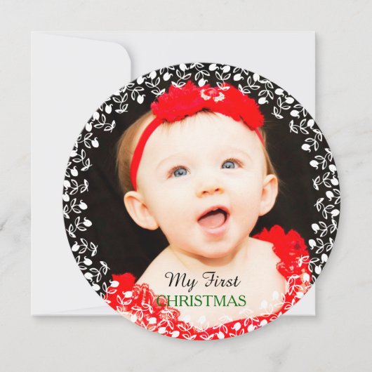 Ma première carte de Noël photo (Devant)