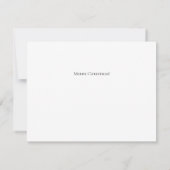 Ma première carte de vacances de Noël (Dos)