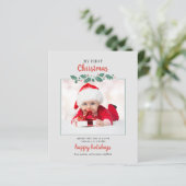 Ma première carte de vacances photo pour bébé de N (Debout devant)