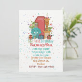 Ma première invitation d'anniversaire (Debout devant)
