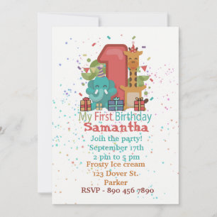 Ma première invitation d'anniversaire