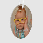 Ma première photo bébé de Noël (devant)