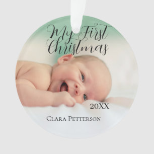 Ma première photo bébé de Noël ajouter nom année m