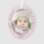 Ma première photo de bébé de Noël avec année (devant)