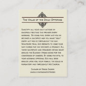 Ma prière de offre de matin quotidien carte sainte (Dos)