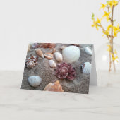 Ma propre carte de voeux de plage privée (Fleur jaune)