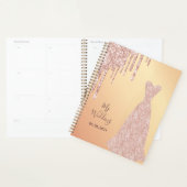 Ma robe de mariée rose gold pailletée bridal dress (Devant avec enveloppe)