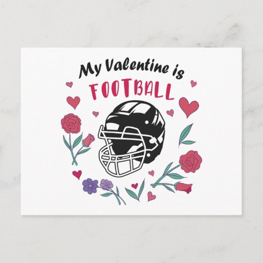 Ma Saint Valentin est Carte de visite de football (Devant)