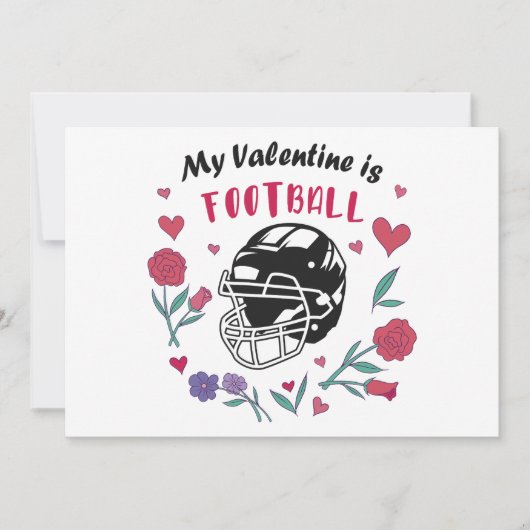 Ma Saint Valentin est Carte de visite de football (Devant)