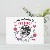 Ma Saint Valentin est Carte de visite de football (Debout devant)