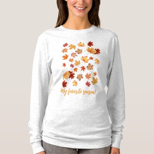 Ma saison préférée ! T-shirt feuille (Devant)