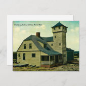MA Salisbury Beach Life Save Station Carte postale (Devant / Derrière)