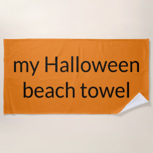 ma serviette de plage Halloween