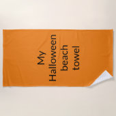 ma serviette de plage Halloween (Devant)