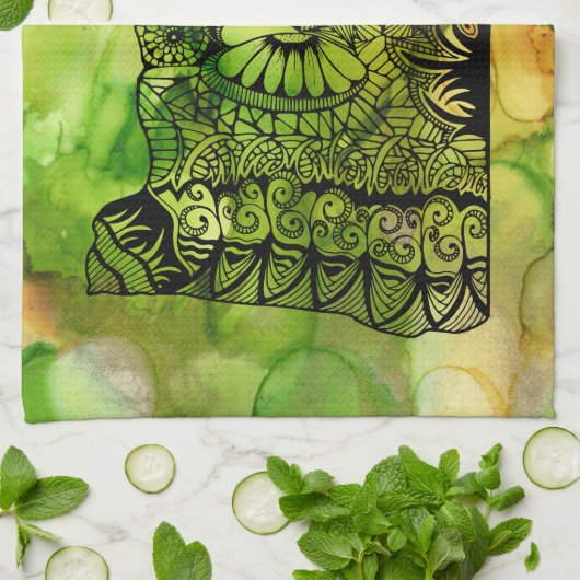 Ma serviette de plat de l'Orégon (Plié)