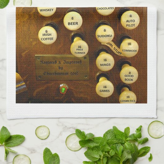 Ma serviette d'orgue idéale à la bordure blanche (Plié)