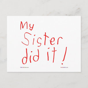 Ma Soeur L'A Fait ! Carte postale