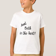 Ma tante... est la meilleure ! ! T-shirt enfant pe