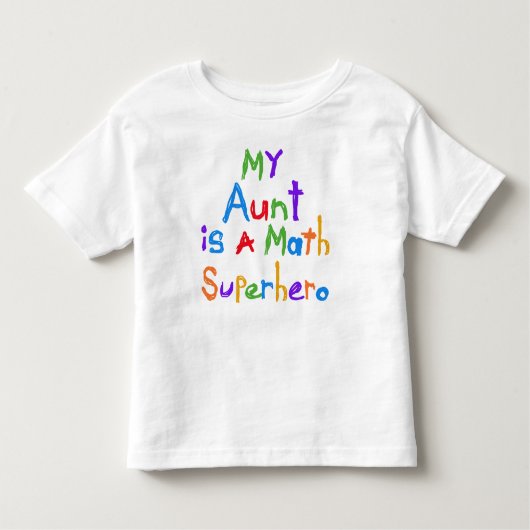 Ma tante Math Superhero T-shirts et cadeaux (Devant)