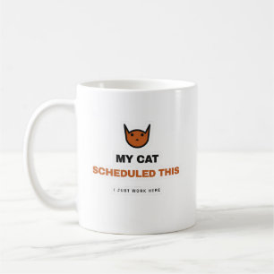 Ma tasse à café drôle de chat programmée par mon c
