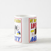 Ma tasse d'agilité d'amours de border collie (Centre)