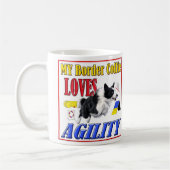 Ma tasse d'agilité d'amours de border collie (Gauche)