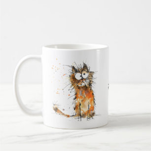 Ma tasse de bon sens Orange Chat Humour Café