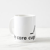 ma tasse de soin "\ _/est vide." Tasse (Devant gauche)