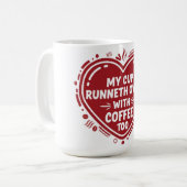 Ma tasse déborde… de café aussi Mug (Devant gauche)