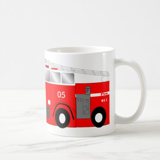 Ma tasse est un CAMION DE POMPIERS (Droite)