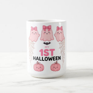 Ma tasse fantôme rose pour le 1er Halloween de ma