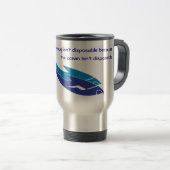 Ma tasse n'est pas jetable - tasse de voyage (Devant droit)