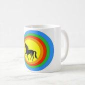 MA TASSE NOIRE DE LICORNE. (Devant droit)