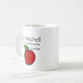 Ma tasse préférée de professeur - personnaliser (Devant gauche)