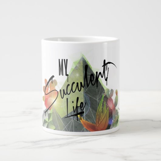 Ma tasse succulente d'amusement de la vie (Devant)