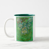Ma vie Cancer vert Angel Mug (Gauche)