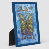 Ma vie Diabète Inspiration Poème Plaque (Côté)