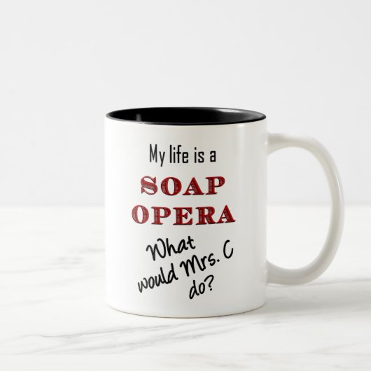 Ma vie est Mme C Mug de feuilleton (Droit)